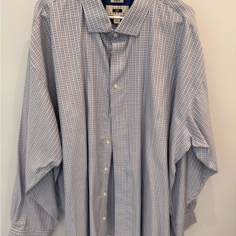 Joseph Abboud 4X Men's Blue Checkered Shirt
